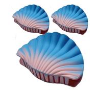 Thick Hair Claw Clips, Seashell Gradient Design, 3 Fashion Accessory Set, Strong Hold Grip, Hair Styling Tool for Hiking, Beach, Wedding, concerto, viaggio, 3,94 x 2,56 x 1,97 inch