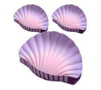 Thick Hair Claw Clips, Seashell Gradient Design, 3 Piece Fashion Accessory Set, Strong Hold Grip, Hair Styling Tool for Hiking, Beach, Wedding, Concert, Travel, 3.94x2.56x1.97 inch