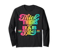 Thick Thighs R&B Vibes Retro Maglia a Manica