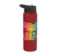 Thick Thighs R&B Vibes Retro Stainless Steel Insulated Water Bottle