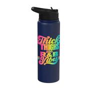 Thick Thighs R&B Vibes Retro Stainless Steel Insulated Water Bottle