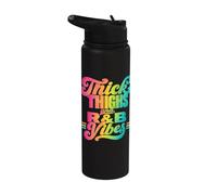 Thick Thighs R&B Vibes Retro Stainless Steel Insulated Water Bottle