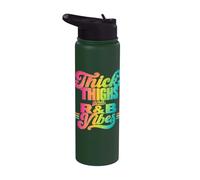 Thick Thighs R&B Vibes Retro Stainless Steel Insulated Water Bottle