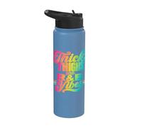 Thick Thighs R&B Vibes Retro Stainless Steel Insulated Water Bottle
