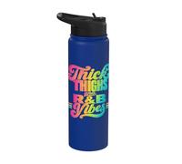 Thick Thighs R&B Vibes Retro Stainless Steel Insulated Water Bottle