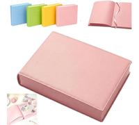 Thickened Color Brick Notebook,A5 720 Pages Hardcover Journal, 80GSM Bleedproof Paper, Soft PU Leather Cover,Thick 80GSM Bleedproof Paper,Durable Hardcover Diary for Notes,School,Office，Pink