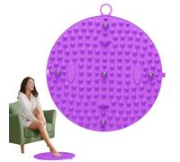 Thickened Foot Pressure Point Pad, Soft Foot Massage Mat, High Elasticity Reflexology Foot Mat, Foot Relief Pad, Comfortable Foot Pressure Point Mat for Relaxation 14.57x14.57 Inches