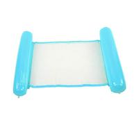Thickened PVC Inflatable Floating Bed, Convenient Pool Lounger with Airlock Valves, Water Hammock for Swimming Pools Lakes Photos Summer Relaxation Adults (Yellow) (Blue)