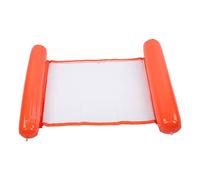 Thickened PVC Inflatable Floating Bed, Convenient Pool Lounger with Airlock Valves, Water Hammock for Swimming Pools Lakes Photos Summer Relaxation Adults (Yellow) (Blue) (Orange)