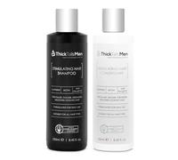 ThickTails Shampoo & Balsamo Uomo Anticaduta | Con Caffeina, Biotina & Saw Palmetto | Pack Doppio per Capelli Più Forti e Folti | Senza Solfati, Vegano, Trattamento Naturale Capelli Uomo