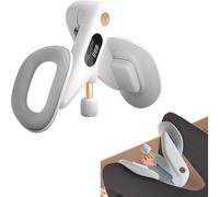 Thigh Master 2025 - Maestro per cosce con LED per allenamento del pavimento pelvico in tempo reale, per un allenamento ottimizzato di cosce e pelvico (grigio (blu (conteggio))