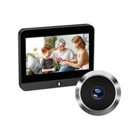 ThikK 1080P Smart Tuya 2.4G WiFi Mini telecamera di sicurezza Radar a microonde Rilevazione umana Visualizzatore digitale for porta Campanello senza fili for la casa (Color : Door Camera)