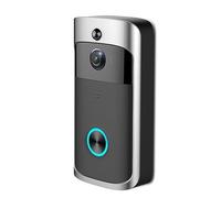 ThikK V5 WiFi Video Doorbell Home Door Bell Camera Battery Power Voice Intercom with Chime Night Vision Wireless Home Security Camera (Color : Option 3, Size : UK Plug)