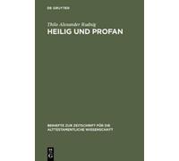 Thilo Alexander Rudnig Heilig und Profan (Copertina rigida)