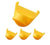 Thimble Set - Sewings Knitting for Finger Protection, Anti Slip Thimbles with 4 Pieces Design, Crafting Tool for Dormitory Travel Quilting Beginners Adults Knittings Sewing Use, 1.38x1.77 inches