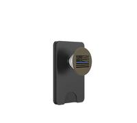 Thin Blue Line Heart Police Officer Department US Flag PopSockets PopWallet per MagSafe
