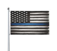 Thin Blue Line Retro Bandiera Vacanza 90X150Cm Stagionale Decorative Bandiera Dei Pirati Striscione Per Balcone Fattoria Feste