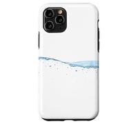 Thin Blue Water Surface with Bubbles Oceans Graphic Custodia per iPhone 11 Pro