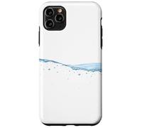 Thin Blue Water Surface with Bubbles Oceans Graphic Custodia per iPhone 11 Pro Max