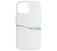 Thin Blue Water Surface with Bubbles Oceans Graphic Custodia per iPhone 14