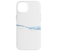 Thin Blue Water Surface with Bubbles Oceans Graphic Custodia per iPhone 14 Plus