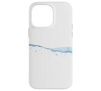 Thin Blue Water Surface with Bubbles Oceans Graphic Custodia per iPhone 14 Pro Max