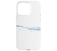 Thin Blue Water Surface with Bubbles Oceans Graphic Custodia per iPhone 15 Pro Max