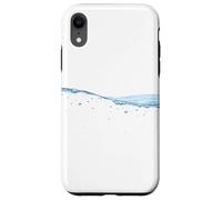 Thin Blue Water Surface with Bubbles Oceans Graphic Custodia per iPhone XR