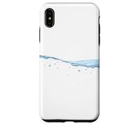 Thin Blue Water Surface with Bubbles Oceans Graphic Custodia per iPhone XS Max