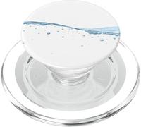 Thin Blue Water Surface with Bubbles Oceans Graphic PopSockets PopGrip per MagSafe