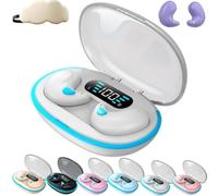 Thin Earbuds for Small Ears: Comfortable for Sleep, Exercise - No Pressure, Low Delay, Long Life, Side Sleeper Invisible Earbuds Wireless Bluetooth, Mini Sleep Headphones Noise Cancelling(bianca)