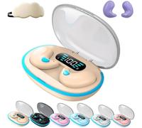 Thin Earbuds for Small Ears: Comfortable for Sleep, Exercise - No Pressure, Low Delay, Long Life, Side Sleeper Invisible Earbuds Wireless Bluetooth, Mini Sleep Headphones Noise Cancelling(Skin)