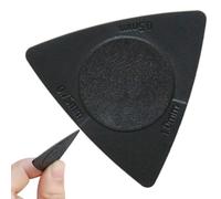 Thin Guitar Picks - Triangular Shape Grip | 3 diversi Thickness ABS Black Picks for Ukulele, Bass, Acoustic, Electric Chitar, Musicians and Beginners, Comfortable Grip for Precision