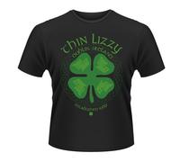 THIN LIZZY - FOUR LEAF CLOVER BLACK T-Shirt Small