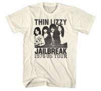 Thin Lizzy - Jailbreak - American Classici - Solido Avorio Adulto Manica Corta