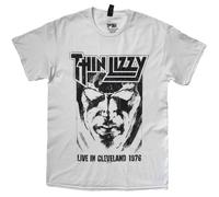 Thin Lizzy Jailbreak Live In Cleveland '76 autorizzato Uomo maglietta