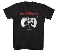 Thin Lizzy - Live E Pericoloso - American Classici - Solido Nero Adulto Corto Sl
