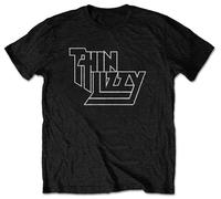 Thin Lizzy 'Logo' (Nero) T-Shirt - NUOVO E UFFICIALE