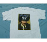 Thin Lizzy Phil Lynott Raro Back E Anteriore Stampa Maglietta Completo Colore