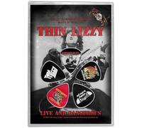 Thin Lizzy Plectrum Pack Live And Dangerous Nuovo Ufficiale Nero Set Of 5 Size One Size