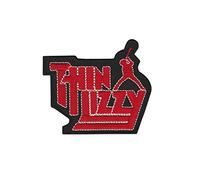 Thin Lizzy Red Distintivo Ricamato Applicazioni Il Ferro Sulla Toppa Patch Accessorio