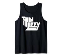 Thin Lizzy White Stacked Logo Canotta