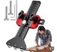 Thin Rip Jig Table Saw Guide, Thin Rip Table Saw Jig,Pianificatore di strisce sottile Guida per seghe da tavolo regolabile Jig - Strumento di taglio del recinto con 3 puleggia