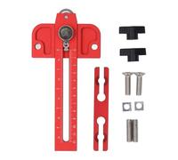 Thin Rip Jig Table Saw Jig Guide with Roller Dual Scale, Making Repetitive Narrow Strip Cuts Woodworking Thin Ripping Guide Locator Fits for 3/4x3/8 3/8x1/4 Inch T Slot