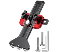 Thin Rip Jig - Thin Rip Guide for Table Saw, Aluminum alloy table saw guides, djustable Planner Guide Tablesaw Jig, Cutting Tool with 3 Pulley Fence Tables Saws Accessories for 1/4x3/8inches T-Slot