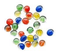 THINCAN 2.2Pound Piccole Perle Di Vetro Colorate 0 8 Pollice Pavimento Piatto Pietre Di Marmo Per La Decorazione E L'Artigianato Di Vaso Riempimenti Per Perle Artistiche Domestiche Valori Arti