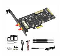 THINCAN 2 in 1 PCIe a PCIe 1 adattatore da MSATA a SATA3 migliora le prestazioni del PC per disco rigido WLAN/3G/MSATA