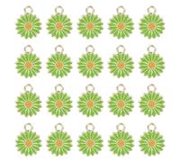 THINCAN 20 Pz Metallo Fiore Charm Dolce Margherita Pendente Dangle Gioielli Fare Accessori Per Collana Orecchini