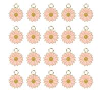 THINCAN 20 Pz Metallo Fiore Charm Dolce Margherita Pendente Dangle Gioielli Fare Accessori Per Collana Orecchini