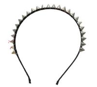 THINCAN 3. Copricapo in metallo regolabile in grasso, accessorio punk rock con bullone per feste, servizi fotografici, moderno nastro per capelli spinato per abiti